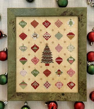 Trimming the Tree | Cross Stitch Pattern by Kathy Barrick