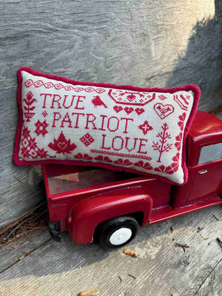 True Patriot Love Quaker Cross Stitch Pattern by Darlene D'Eon Designs)