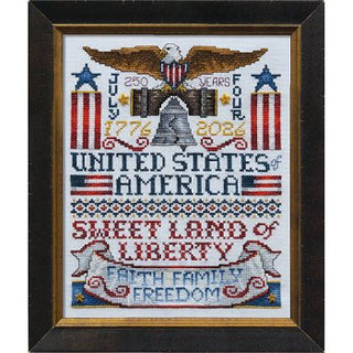 USA 250 cross stitch pattern from Stoney Creek Cross Stitch Collection Magazine Spring 2026 | Vol. 38 No. 2