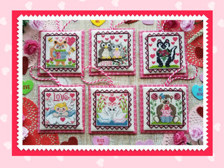 Valentine Littles Cross Stitch Pattern by Waxing Moon Designs