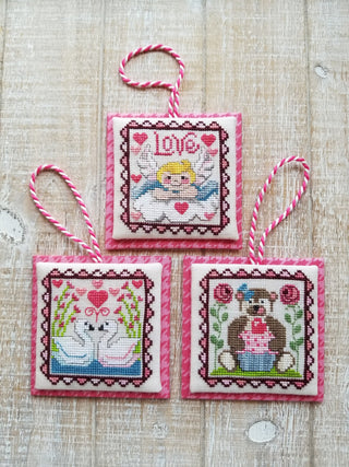 Valentine Littles Cross Stitch Pattern by Waxing Moon Designs