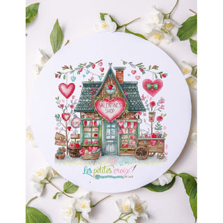 Valentines Shop Cross Stitch Pattern by Les Petites Croix de Lucie *NEW* - Premium Pattern, Cross Stitch from Les Petites Croix de Lucie - Just $17.60! Shop now at Crossed Hearts Needlework & Design