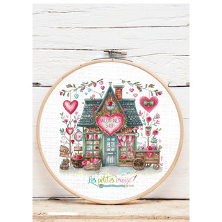 Valentines Shop Cross Stitch Pattern by Les Petites Croix de Lucie *NEW* - Premium Pattern, Cross Stitch from Les Petites Croix de Lucie - Just $17.60! Shop now at Crossed Hearts Needlework & Design