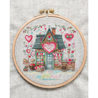 Valentines Shop Cross Stitch Pattern by Les Petites Croix de Lucie *NEW* - Premium Pattern, Cross Stitch from Les Petites Croix de Lucie - Just $17.60! Shop now at Crossed Hearts Needlework & Design