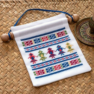 'NEW! Village Dancers Mini Wall Hanging Cross Stitch Kit
