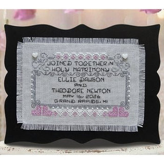 Wedding sampler cross stitch pattern from Stoney Creek Cross Stitch Collection Magazine Spring 2026 | Vol. 38 No. 2