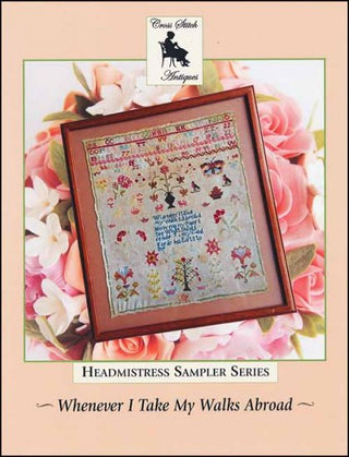 Whenever I Take My Walks Abroad Cross Stitch Pattern by Cross Stitch Antiques - Premium Pattern, Cross Stitch from Cross Stitch Antiques - Just $18! Shop now at Crossed Hearts Needlework & Design
