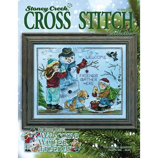 Stoney Creek Cross Stitch collection book cover with a winter-themed design.