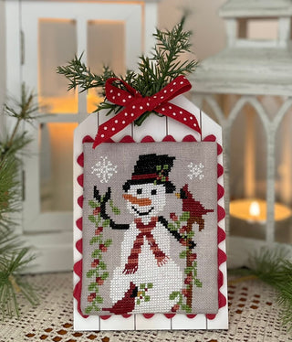 The Cardinals' Snowman | Cross Stitch Pattern by Mani di Donna