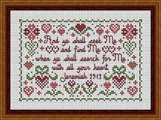 With All Your Heart Cross Stitch Pattern by Happiness Is Heartmade 