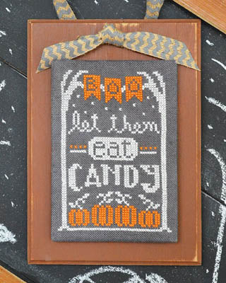 October: A Year In Chalk Series Cross Stitch Pattern by Hands On Design - Premium Pattern, Cross Stitch from Hands On Design - Just $5! Shop now at Crossed Hearts Needlework & Design