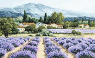 Mountain Lavender Counted Cross Stitch Kit by Charivna Mit M-416C