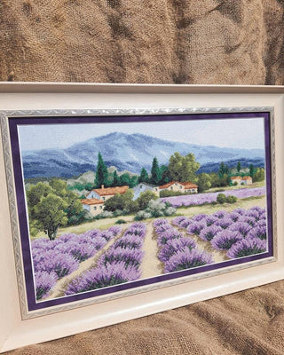 Mountain Lavender Counted Cross Stitch Kit by Charivna Mit M-416C