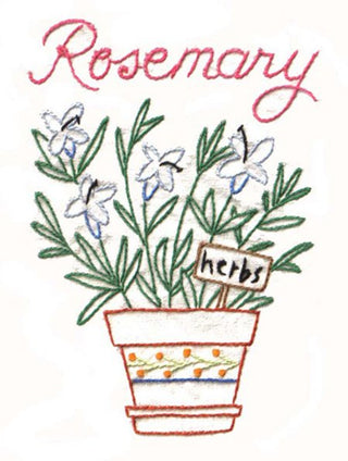 Superb Herbs Iron-on Embroidery Pattern #4001 Aunt Martha's® - Premium Transfer Patterns from Aunt Martha's® - Just $1.90! Shop now at Crossed Hearts Needlework & Design