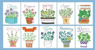 Superb Herbs Iron-on Embroidery Pattern #4001 Aunt Martha's® - Premium Transfer Patterns from Aunt Martha's® - Just $1.90! Shop now at Crossed Hearts Needlework & Design