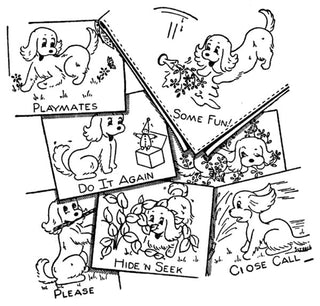 Playful Cocker Puppy #3052 by Aunt Martha's®