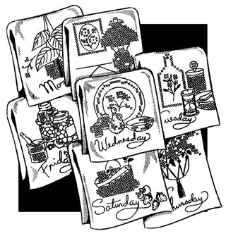 Decorator Motifs for Tea Towels #3788 by Aunt Martha®