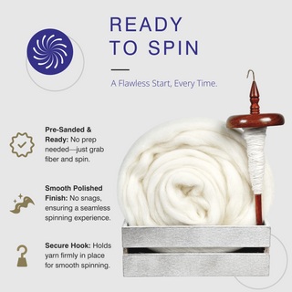 Premium Top Whorl Drop Spindle