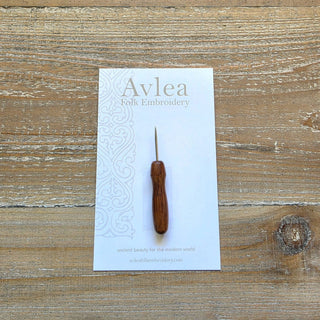 Mini awl with rosewood handle