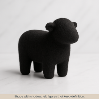 Black Merino Wool Carded Sliver | 19 Micron Dyed Wool