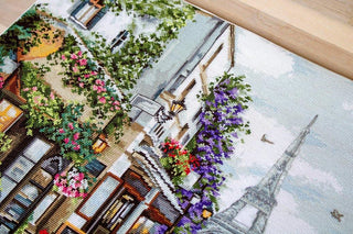 Paris in Flowers B2365L Counted Cross-Stitch Kit