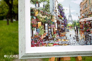 Paris in Flowers B2365L Counted Cross-Stitch Kit