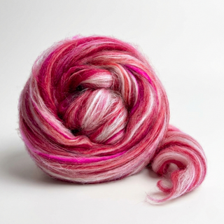 Constellation Range Roving (8 Ounces) | Tonal Blend of 70% Dyed Merino and 30% Fine Tussah Silk, 21 Micron
