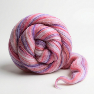 Constellation Range Roving (8 Ounces) | Tonal Blend of 70% Dyed Merino and 30% Fine Tussah Silk, 21 Micron