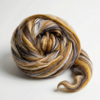 Constellation Range Roving (8 Ounces) | Tonal Blend of 70% Dyed Merino and 30% Fine Tussah Silk, 21 Micron