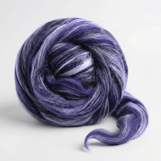 Constellation Range Roving (8 Ounces) | Tonal Blend of 70% Dyed Merino and 30% Fine Tussah Silk, 21 Micron