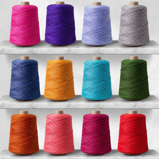 Revolution Fibers Heritage Yarn Worsted 1 lb Weaving Cones | 80% Superwash Merino Wool and 20% Nylon Blend