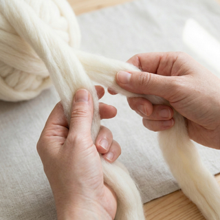 Undyed Cheviot Combed Wool Top