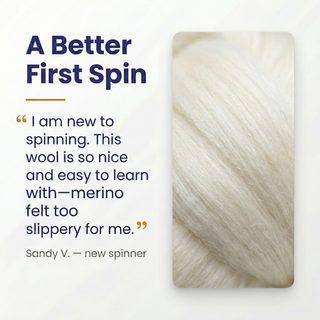 Undyed Cheviot Combed Wool Top