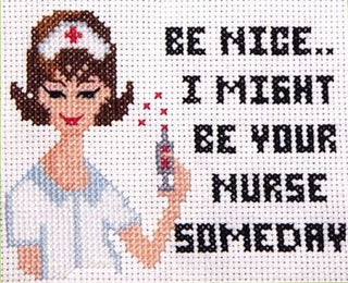 Sassy Lady Nurse Mini Cross Stitch Pattern by PineyStitch - Premium Pattern, Cross Stitch from PinoyStitch - Just $8! Shop now at Crossed Hearts Needlework & Design