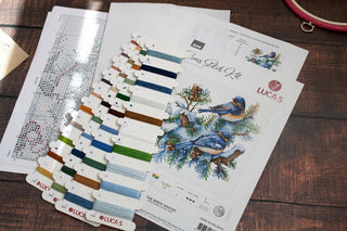 The Birds-Winter B2418L Counted Cross-Stitch Kit