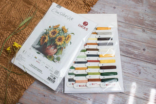 The Sunflowers B7021L Counted Cross-Stitch Kit