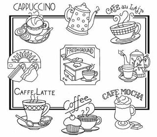 Java Break Iron-on Embroidery Pattern #3997 Aunt Martha's® - Premium Transfer Patterns from Aunt Martha's® - Just $1.90! Shop now at Crossed Hearts Needlework & Design