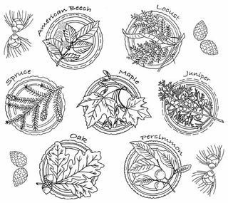 Aunt Martha's® Once Upon A Tree Iron-on Embroidery Pattern - Crossed Hearts Needlework & Design