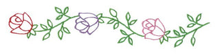 Aunt Martha's® Flower & Butterflies Iron-on Embroidery Pattern - Crossed Hearts Needlework & Design