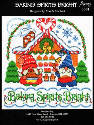 Baking Spirits Bright Cross Stitch Pattern by Imaginating - Premium Pattern, Cross Stitch from Imaginating - Just $7! Shop now at Crossed Hearts Needlework & Design