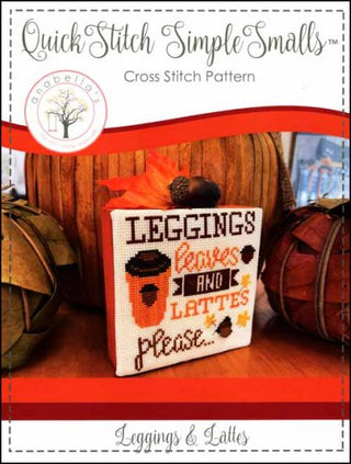 Leggings & Lattes Cross Stitch Pattern by Anabella's - Premium Pattern, Cross Stitch from Anabella's - Just $8! Shop now at Crossed Hearts Needlework & Design