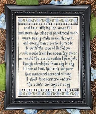 The Love of God Cross Stitch Pattern by My Big Toe Designs™ - Premium Patterns, Cross Stitch from My Big Toe Designs™ - Just $10! Shop now at Crossed Hearts Needlework & Design