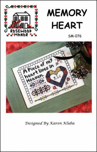Memory Heart Counted Cross Stitch Pattern - Premium Pattern, Cross Stitch from Rosewood Manor - Just $7.50! Shop now at Crossed Hearts Needlework & Design