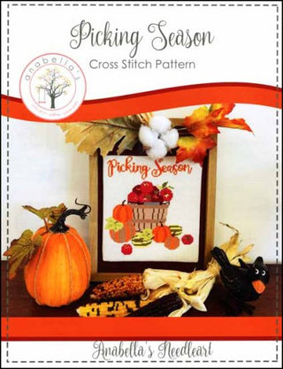 Picking Season Cross Stitch Pattern by Anabella's - Premium Pattern, Cross Stitch from Anabella's - Just $8.50! Shop now at Crossed Hearts Needlework & Design