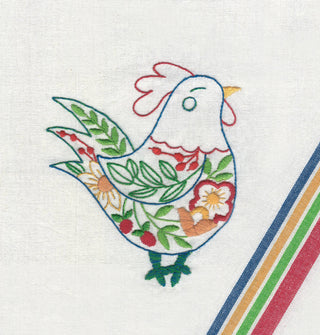 SR34 Floral Farm Friends Stitcher’s Revolution iron-on embroidery transfer pattern with floral farm animals