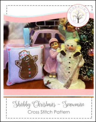 Shabby Christmas Snowman Cross Stitch Pattern by Anabella's - Premium Pattern, Cross Stitch from Anabella's - Just $6! Shop now at Crossed Hearts Needlework & Design
