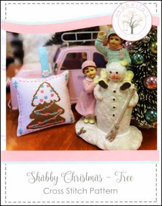 Shabby Christmas Tree Cross Stitch Pattern by Anabella's - Premium Pattern, Cross Stitch from Anabella's - Just $6! Shop now at Crossed Hearts Needlework & Design
