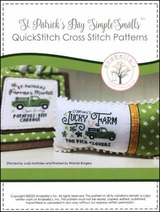 St. Patrick's Day Quick Stitch Simple Small™ Cross Stitch Pattern by Anabella's - Premium Pattern, Cross Stitch from Anabella's - Just $12! Shop now at Crossed Hearts Needlework & Design