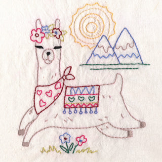 Llama Drama Iron-on Embroidery Pattern SR31 by Stitcher's Revolution® - Premium Needlecraft Patterns from Stitcher's Revolution® - Just $4.25! Shop now at Crossed Hearts Needlework & Design