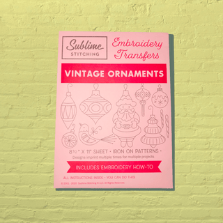 Vintage Ornaments Iron-On Embroidery Transfer Pattern by Sublime Stitching® - Premium Needlecraft Patterns from Sublime Stitching® LLC - Just $1! Shop now at Crossed Hearts Needlework & Design